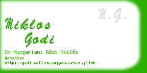 miklos godi business card