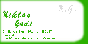 miklos godi business card